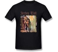 RJJBFKDDK UrsulaA Men's Cotton Jethro Tull Aqualung T-Shirt Black