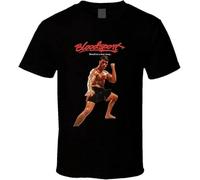 RJJBFKDDK Van Damme Retro Fighting Movie T-Shirt Black