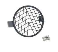 RJKZX Pieza de motocicleta Protector De Montaje Cubierta Lámpara Cabeza Retro Acero, Máscara Parrilla Malla Para Faro Delantero Motocicleta Para YAMAHA XG250 Para Engañador