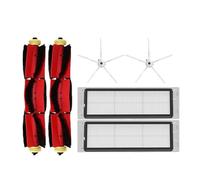 rjpbk Cepillo Lateral de aspiradora, Compatible for Xiaomi, Mijia 1S/Roborock S5 S50 MAX S6 MaxV Pure E4 E5 Robot mopa, repuestos Rodillos cepillos y Filtro de aspiradora(Navy Blue)