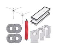 rjpbk Cepillo Lateral Principal aspiradora, Compatible for Roborock, Q Revo MaxV, Accesorio de Filtro Lavable, fregona, Bolsa el Polvo, Piezas Robot cepillos y Filtro de aspiradora(Revo Pack 3)