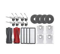 rjpbk Cepillo Lateral Principal aspiradora, Compatible for Roborock, Qrevo Curv P20 Pro, Accesorios Robot, Filtro de Rodillo, fregona, Piezas Bolsa Polvo cepillos y Filtro de aspiradora(Chocolate)