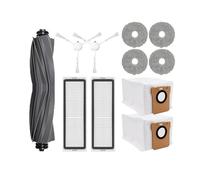 rjpbk Cepillo Lateral Principal de vacío, Compatible for Xiaomi, X10 Plus Mijia Omni 1S B101CN/Dreame L10s Ultra S10 Pro, Piezas mopa con Filtro Robot cepillos y Filtro de aspiradora(Army Green)