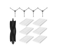 rjpbk Cepillos Laterales Principales, Compatible for Eufy Clean L50 SES L60 Hybrid G50, Accesorios de filtros Repuesto Robot cepillos y Filtro de aspiradora(Set 7)