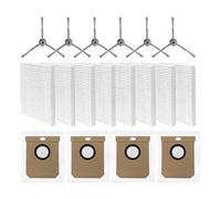 rjpbk Cepillos Laterales Principales, Compatible for Eufy Clean L50 SES L60 Hybrid G50, Accesorios de filtros Repuesto Robot cepillos y Filtro de aspiradora(Set 9)