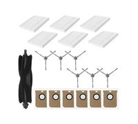 rjpbk Cepillos Laterales Principales, Compatible for Eufy Clean L50 SES L60 Hybrid G50, Accesorios de filtros Repuesto Robot cepillos y Filtro de aspiradora(Set 4)