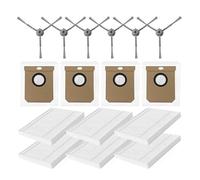 rjpbk Cepillos Laterales Principales, Compatible for Eufy Clean L50 SES L60 Hybrid G50, Accesorios de filtros Repuesto Robot cepillos y Filtro de aspiradora(Set 10)