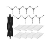 rjpbk Cepillos Laterales Principales, Compatible for Eufy Clean L50 SES L60 Hybrid G50, Accesorios de filtros Repuesto Robot cepillos y Filtro de aspiradora(Set 8)