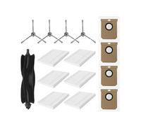 rjpbk Cepillos Laterales Principales, Compatible for Eufy Clean L50 SES L60 Hybrid G50, Accesorios de filtros Repuesto Robot cepillos y Filtro de aspiradora(Set 3)