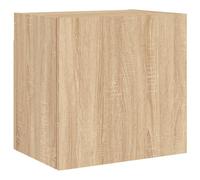 RJPLMFV - Mueble para TV (40,5 x 30 x 40 cm), diseño de Chene Sonoma | Madera de ingeniería duradera, compartimento de almacenamiento, diseño flotante, uso versátil
