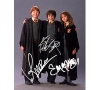 RJR PRINTS Daniel Radcliffe, Emma Watson y Rupert Grint - Harry Potter, autógrafo firmado de 20 x 25 cm, foto con una firma impresa preimpresa que sería un gran regalo para los fans