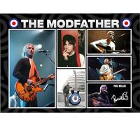 RJR PRINTS Paul Weller - El Modfather Firmado A4 Montaje Foto impresión preimpreso Firma autógrafo Regalo