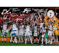RJR PRINTS Tottenham Hotspur 2025 Equipo ganador de la final de la Europa League firmado 30,5 x 20,3 cm, impresión fotográfica con firmas preimpresas que serían un excelente regalo para cualquier