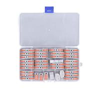 Rjrjc Bloque de terminales de cableado, Palanca de Conector de Cable rápido, Kit de Conector de Cable de Empalme a presión de 36 Piezas, Material de PC, para proyectos de Electricista