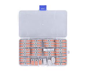 Rjrjc Bloque de terminales de cableado, Palanca de Conector de Cable rápido, Kit de Conector de Cable de Empalme a presión de 36 Piezas, Material de PC, para proyectos de Electricista