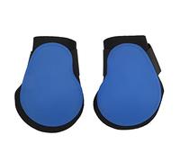 Rjrjc Botas de Soporte para Caballos, Protectores de Patas de Caballo duraderos, Ligeros y Ajustables para Montar, Saltar y Entrenar, Material de PU, 2 uds. (Patas traseras Azules L)