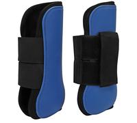 Rjrjc Botas para Piernas de Caballo Botas de Protección de Neopreno con Carcasa de PU Premium para competiciones de Entrenamiento de Salto ecuestre Duraderas y Suaves Ajustables (Patas Delanteras
