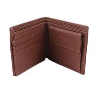 Rjrjc Cartera plegable para hombre delgada y ligera de piel con múltiples compartimentos para tarjetas y ventana de identificación transparente, ideal para el uso diario, viajes y reuniones de
