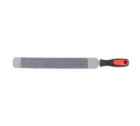 Rjrjc Escofina para pezuñas de Caballo, Herramienta de herrador de Doble Cara de Acero con Alto Contenido de Carbono de 47 cm, Mango ergonómico Rojo para el Cuidado y Corte de pezuñas