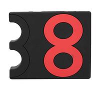 Rjrjc Estante portátil para Tacos de Billar de PVC, Almacenamiento de 2 Orificios para Billar y Snooker, Negro y Rojo, 100x85x25 mm, Ideal para Salas de Juegos, Bares y Clubes en casa