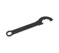 Rjrjc Llave inglesa negra portátil diseño ergonómico 45 llave de gancho de acero para maquinaria llave profesional en forma de C de grado profesional para técnicos mecánicos