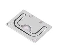 Rjrjc Manija de Cubierta de Cubierta de elevación al RAS para escotilla de Anillo de Barco, Espejo Cuadrado de Acero Inoxidable 316 Marino para Puertas de Acceso de Barcos, Puertas de (76 * 56mm)