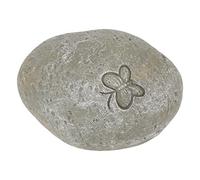 Rjrjc Memorial Garden Stone,Pet Memorial Garden Stone, for Pet,Dog, Cat, DIY Butterfly Print Pet Cat Dog Grave Marker Resin Memorial Gift Stone (Lichen)