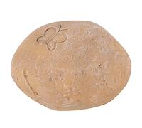 Rjrjc Memorial Garden Stone,Pet Memorial Garden Stone, for Pet,Dog, Cat, DIY Butterfly Print Pet Cat Dog Grave Marker Resin Memorial Gift Stone (Sand Yellow)