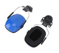Rjrjc Orejeras de seguridad, orejeras para casco, protección auditiva para reducción de ruido, material de esponja ABS, para construcción, carpintería, par de 2, azul, #511