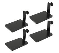 Rjrjc Soportes para calcetines navideños de hierro resistente, 6 uds., ganchos de repisa de primera calidad para decoración de chimenea, Ideal para fiestas navideñas