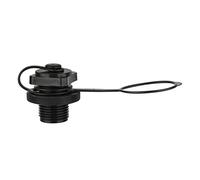 Rjrjc Válvula de aire de plástico negro para barco, diámetro exterior de