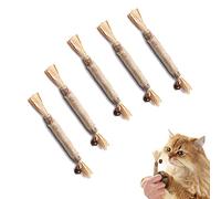 RJSQAQE 1 Uds gato masticar juguete Silvervine masticar palo para mascotas gato teaser varita mágica juguete suministros gato mascota dientes masticar juguete herramienta de limpieza bola A1E7
