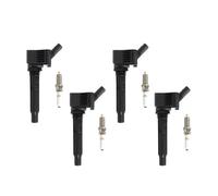 RJXDUPHT Conjunto de Bobina de Encendido de 4 Piezas y bujías de Iridium 4pcs compatibles con 2015-2020 A3 UF765 95125 Piezas de reemplazo del Motor de Suministro de Combustible