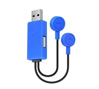 RK-HYTQWR Cargador USB magnético teléfono móvil con batería de Iones de Litio 26650 21700 20700 18650 16340, Cargador de batería magnético USB, Azul