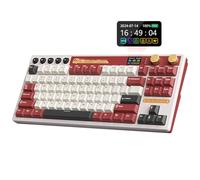 RK M87 Teclado US 75% Gasket BT/2.4G/USB-C Pantalla Dual Knob RGB Hot-Swap