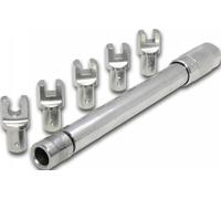 RK Racing Chain Excel (TWS-210ANS - Juego de Llaves dinamométricas Ajustables de 7 Piezas, Color Negro)