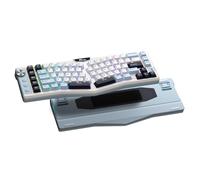 RK ROYAL KLUDGE A72 Alice Teclado mecánico ergonómico inalámbrico con botones/teclas macro/placa de identificación táctil, Tri-Mode 68% 72 teclas, Hot Swap, software para Win/Mac, batería 7500mAh