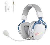 RK ROYAL KLUDGE HG103 Auricular Juego inalámbrico PS5/4, Xbox, PC, Switch | Auriculares RGB cable BT5.3/2,4G/3,5mm micrófono cancelación ruido, Drivers 50mm, marco aluminio, sonido envolvente 7.1 FPS