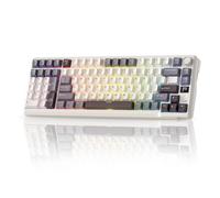 RK ROYAL KLUDGE L98 Teclado mecánico inalámbrico con diseño de paja southpaw para zurdos, botón intercambiable en caliente, teclado trimodo 95% BT/2.4G/USB-C, Pro software, montaje Gasket, batería