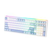 RK ROYAL KLUDGE R99 Teclado mecánico inalámbrico 8K interruptores,QWERTY | Batería 10000mAh, modo triple 2,4G/BT5.0/USB-C, controladores web, 5 capas teclas acústicas intercambiables caliente 96% RGB