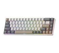 RK ROYAL KLUDGE RK68 65% RGB Juegos Teclado mecánico inalámbrico, Trabajo | 68 teclas compactas TKL Tri-Mode BT/2,4G/USB-C teclado para juego Mac/Win, intercambiables caliente, soporte software