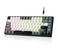 RK ROYAL KLUDGE RK84 Cableado75% RGB Tecladomecánico intercambiablecaliente | Teclado juego TKL compacto 84 teclas software programable Mac/Win, espuma absorbente sonido, PBT, interruptor personalizado