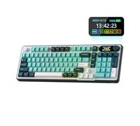 RK ROYAL KLUDGE S98 Teclado mecánico inalámbrico Pantalla Inteligente Mando | 96% Teclado inalámbrico RGB BT/2.4G/USB-C, personalizados intercambiables caliente,ordenador silencioso con sonido cremoso