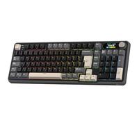RK ROYAL KLUDGE S98ES Teclado mecánico inalámbrico Pantalla, Español | Teclado para juegos RGB parte superior 96%, BT/2,4G/USB-C, amortiguación ruido 5 capas, prelubricados, hot-swap, 98 teclas
