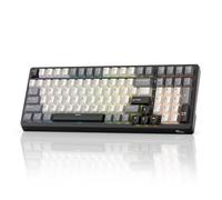 RK ROYAL KLUDGE Teclado mecánico inalámbrico F99 con almohadilla numérica, trimodo intercambiable en caliente 95% 100 teclas, teclado para juegos BT/2.4G/USB-C, software Pro, batería de 5000 mAh