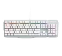 RK952 Teclado mecánico para juegos con cable, tamaño completo, 104 teclas | Teclas brillantes PBT con teclado numérico, interruptores táctiles personalizados prelubricados, retroiluminación RGB