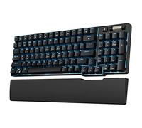 RK96 90% Modo Triple BT5.0/2.4G/USB-C Teclado mecánico intercambiable en caliente con reposamanos magnético, teclado inalámbrico Bluetooth para juegos de 96 teclas, luz de fondo azul, interruptor rojo