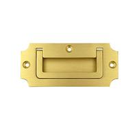RKABVDXRE Puerta corrediza de tatami empotrada de latón puro dorado con cajón y manija oculta invisible, moderna y minimalista, paso de orificio de tirador de arco de 86 mm (n.º 20)