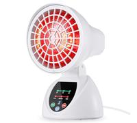 Rkdely Lámparas Infrarrojas, 150w Lampara Infrarrojos Lámpara Luz Infrarroja Lámpara de Luz Roja con Temporizador, Lámpara Infrarroja Temperatura y Angulo Ajustables (blanco) (blanco)