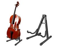 RKDMO Soporte ajustable A-Frame plegable soporte para violonchelo (negro)
